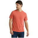 LUCKY BRAND Tシャツ 赤 レッド 【 RED LUCKY BRAND SUNSET POCKET TEE 】 メンズファッション トップス Tシャツ カットソー
