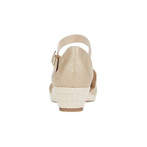 アンクライン ANNE KLEIN スニーカー 【 ANNE KLEIN NARCY WEDGE ESPADRILLE LIGHT GOLD 】