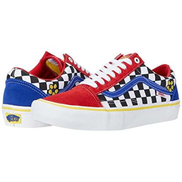 バンズ VANS バンズ プロ 赤 レッド スニーカー 【 VANS RED OLD SKOOL PRO BRIGHTON ZEUNER CHECKER BLIUE 】 メンズ スニーカー