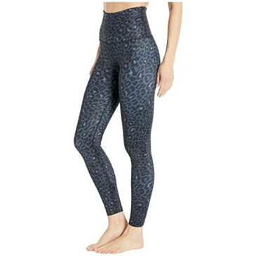 ビヨンドヨガ BEYOND YOGA ハイ レギンス タイツ 黒 ブラック 【 BLACK BEYOND YOGA LUX HIGH WAISTED MIDI LEGGINGS LEOPARD 】 レディースファッション ボトムス パンツ