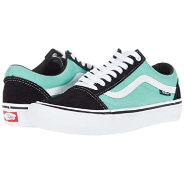 バンズ VANS バンズ プロ 黒 ブラック 翡翠 ジェード スニーカー 【 VANS BLACK OLD SKOOL PRO JADE 】 メンズ スニーカー