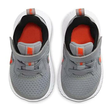 ナイキ キッズ NIKE KIDS 灰色 グレ 橙 オレンジ 黒 ブラック 【 ORANGE BLACK NIKE KIDS REVOLUTION 5 INFANT TODDLER LIGHT SMOKE GREY TOTAL 】 キッズ ベビー マタニティ ベビー服 ファッション