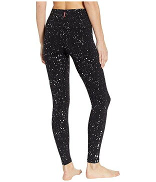 HARD TAIL ハイ ライズ レギンス タイツ レディースファッション ボトムス パンツ レディース 【 High Rise Ankle Leggings 】 Black/silver Splatter