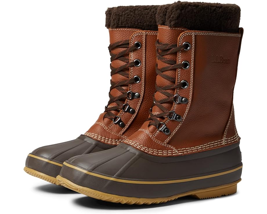 ブーツ レザー L.L.BEAN メンズ 【 SNOW BOOT TUMBLED LEATHER LACE / MAPLE 】