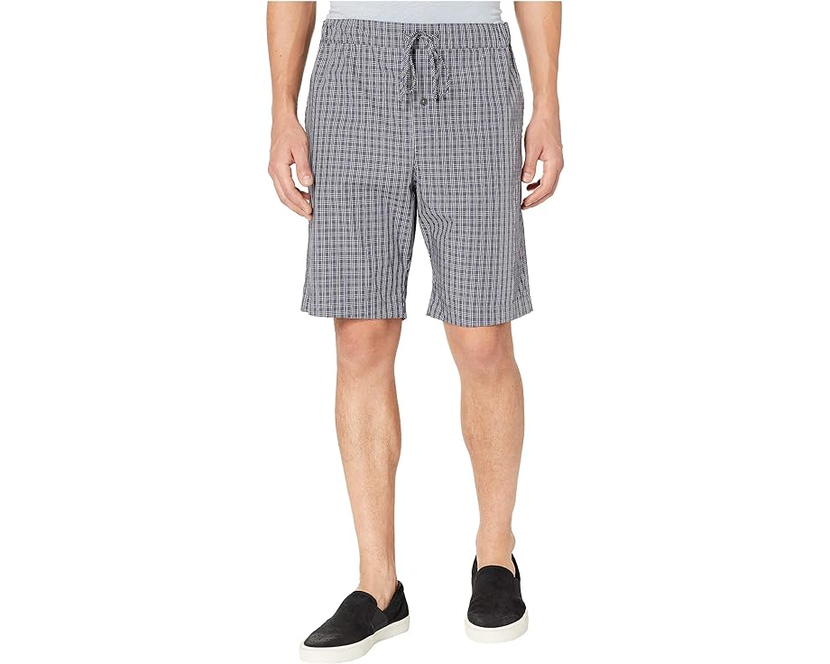 n iCg E[u DF O[ & Y y HANRO NIGHT DAY SHORT WOVEN PANTS / GREY CHECK z Ci[  iCgEGA [ pW}