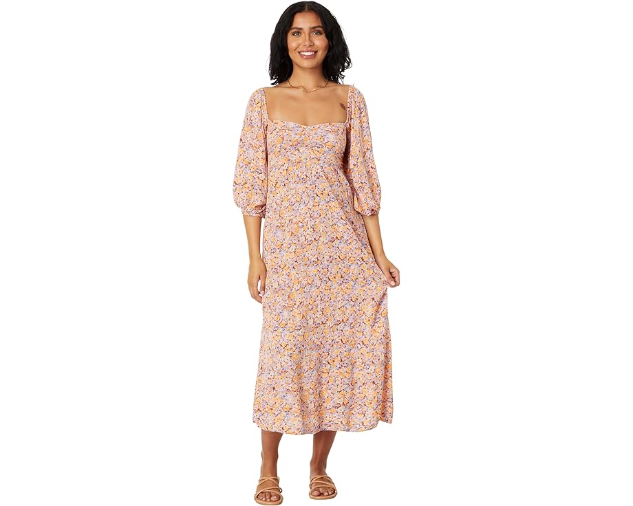 ビラボン ドレス ミディドレス レディース 【 BILLABONG SWEPT AWAY MIDI DRESS / MULTI 1 】 レディースファッション