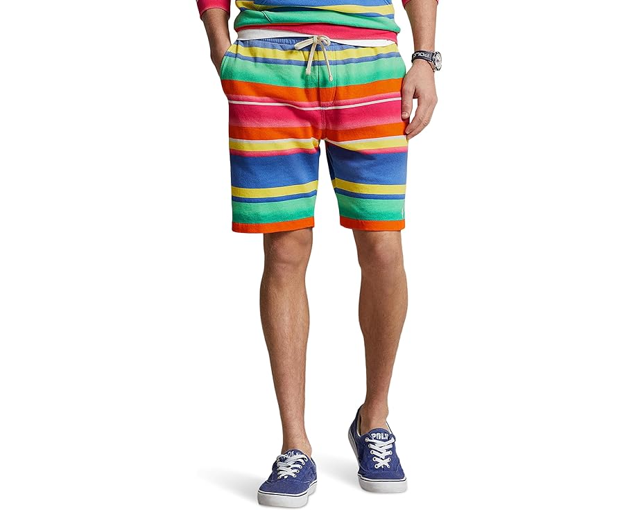 楽天スニケスポロラルフローレン ポロシャツ ショーツ ハーフパンツ ストライプ 8.5INCH メンズ 【 POLO RALPH LAUREN 8.5-INCH STRIPED SPA TERRY SHORTS / MARAIS STRIPE 】 ブーツ