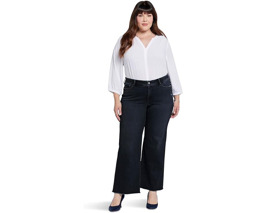 エヌワイディージェイ レディース 【 NYDJ PLUS SIZE TERESA WIDE LEG ANKLE FRAY HEMS IN HUNTLEY / 】 ブーツ