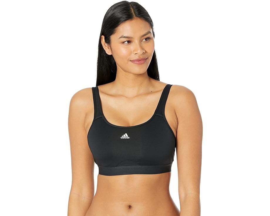 アディダス トレーニング ハイ 黒色 ブラック レディース 【 ADIDAS TRAINING HIGH SUPPORT GOOD LEVEL BRA / BLACK 】 インナー 下着 ナイトウエア