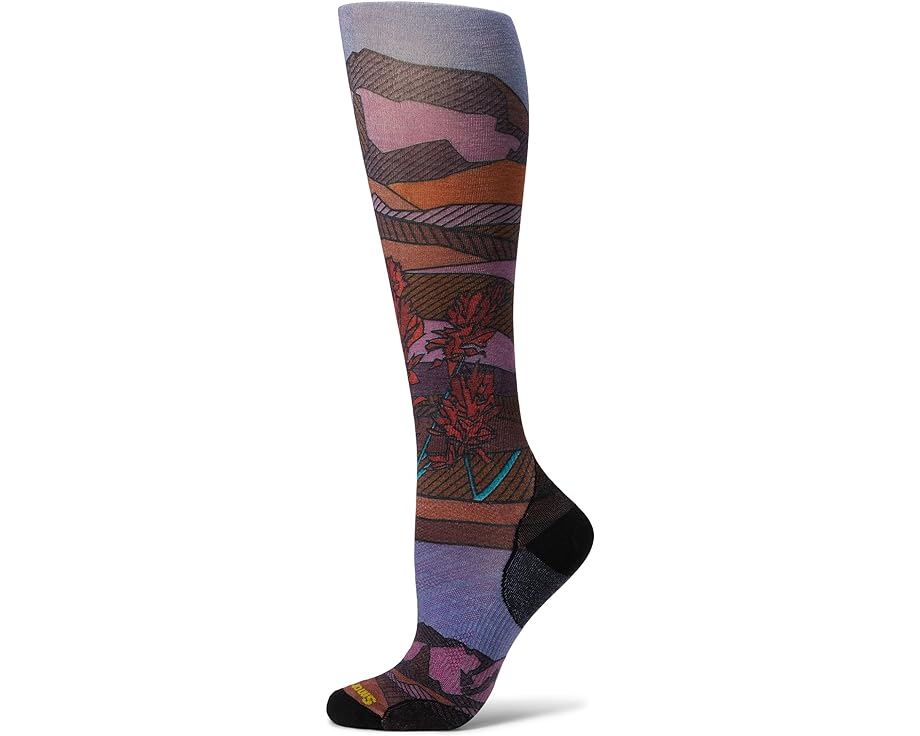 スマートウール ゼロ フィールド レディース 【 SMARTWOOL SKI ZERO CUSHION FLORAL FIELD PRINT OVER THE CALF / PICANTE 】 インナー 下着 ナイトウエア レッグ