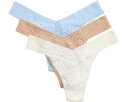 ハンキーパンキー 3個入 ローズ レディース 【 HANKY PANKY DAILY ORIGINAL THONG VALUE 3-PACK / ANTIQUE ROSE WHISPER PERIWINKLE 】 インナー 下着 ナイトウエア