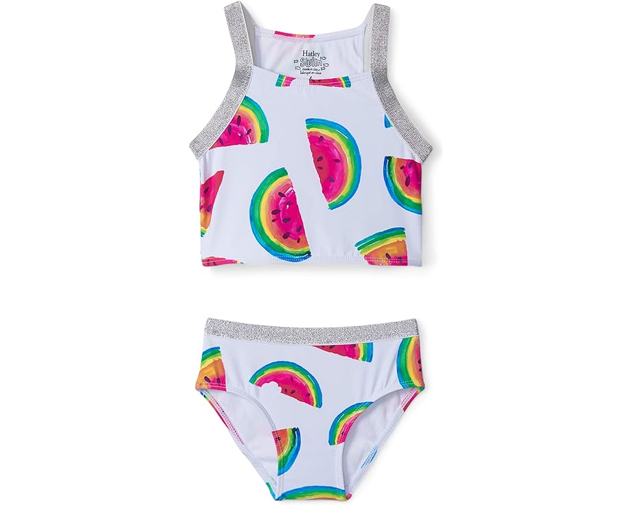 ハットレイ 白色 ホワイト ジュニア キッズ 【 HATLEY KIDS WATERMELON TANKINI SET / WHITE 】 ベビー マタニティ 水着