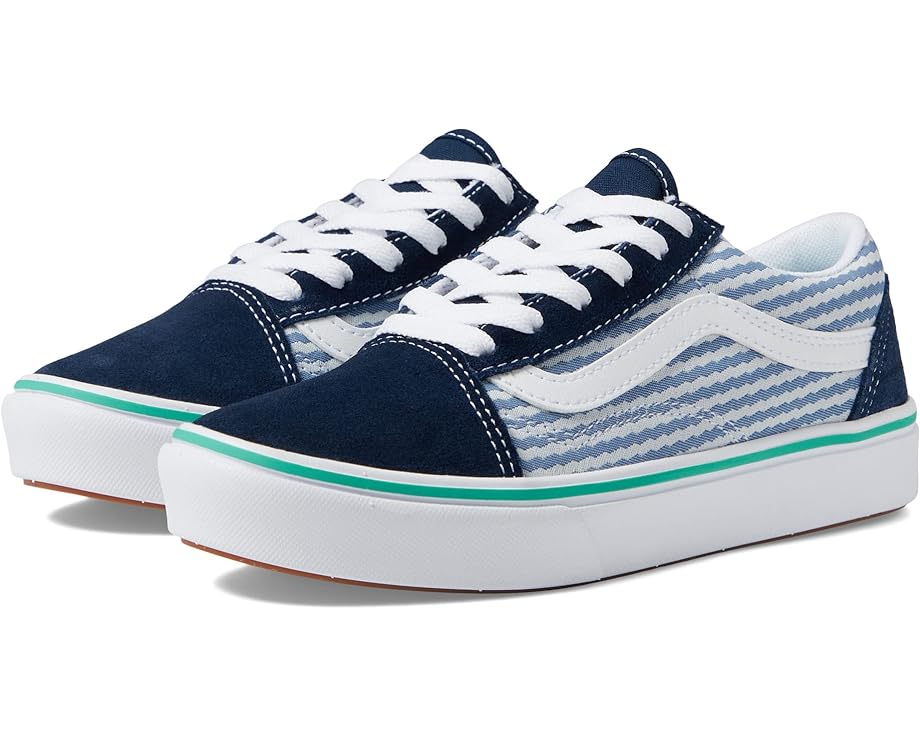 ヴァンズ バンズ ドレス ブルース オールドスクール ジュニア キッズ 【 VANS KIDS COMFYCUSH OLD SKOOL / SEERSUCKER DRESS BLUES TRUE 】 ベビー マタニティ スニーカー