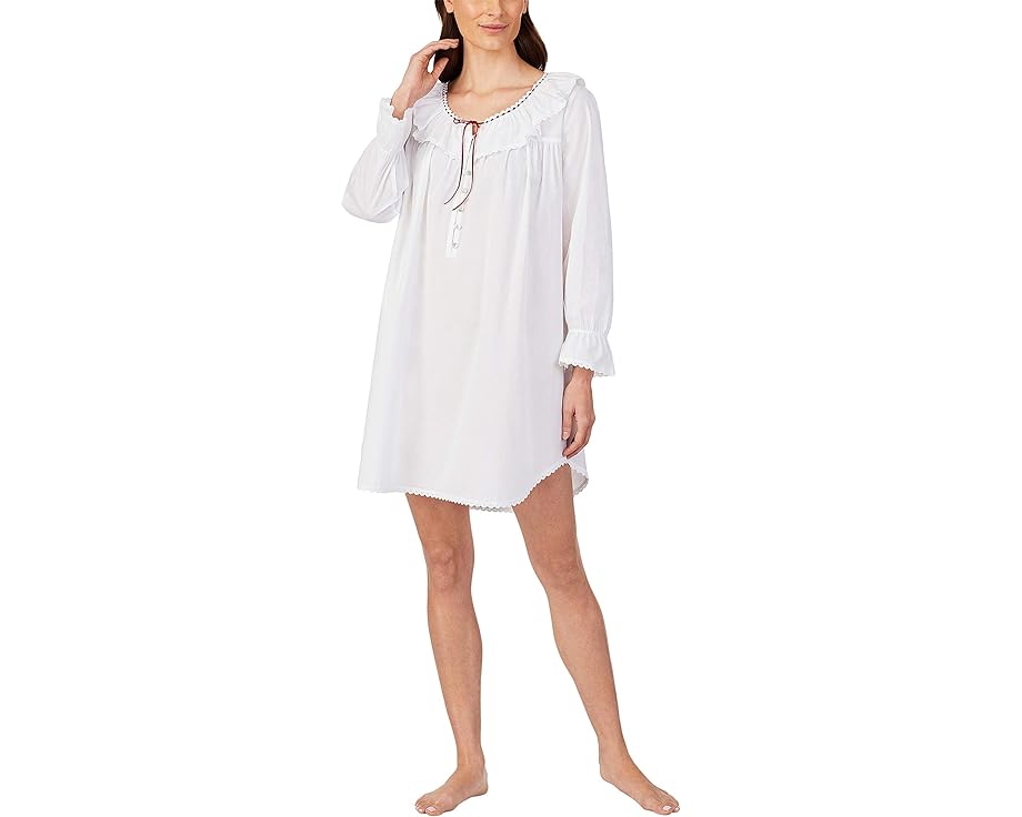 AC[EGXg E[u F zCg fB[X y EILEEN WEST COTTON LAWN WOVEN NIGHTSHIRT / WHITE z Ci[  iCgEGA iCg [ pW}