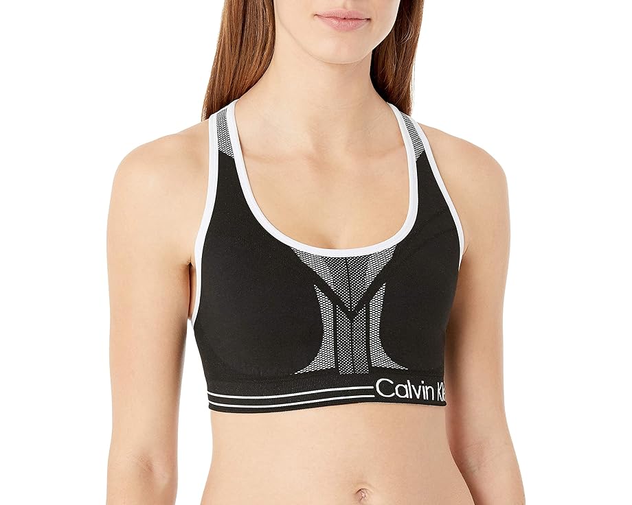 カルバンクライン パフォーマンス インパクト リバーシブル スポーツブラ レディース 【 CALVIN KLEIN PERFORMANCE MOISTURE WICKING MEDIUM IMPACT REVERSIBLE SEAMLESS SPORTS BRA / 】 インナー 下着 ナイトウエア