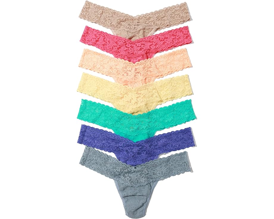 ハンキーパンキー ライズ レディース 【 HANKY PANKY SIGNATURE LACE LOW RISE THONG 7 DAY-PACK / MULTIPACK 】 インナー 下着 ナイトウエア