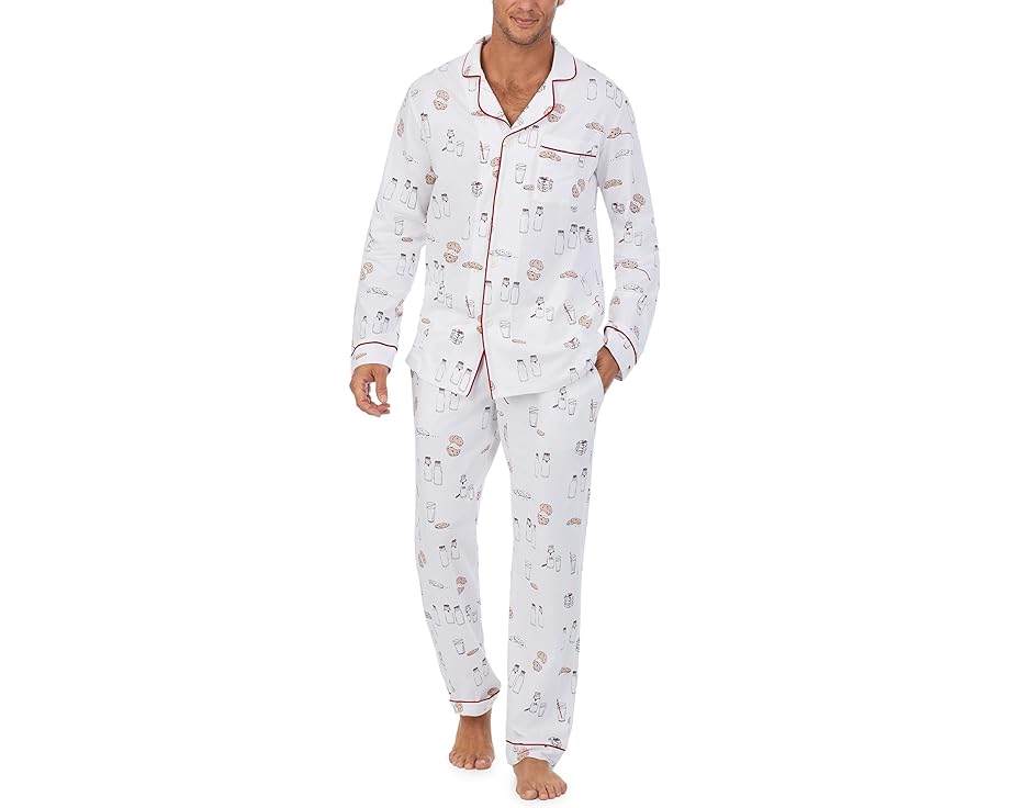 スリーブ クラシック 長袖 メンズ 【 BEDHEAD PJS LONG SLEEVE CLASSIC PJ SET / MILK AND COOKIES 】 インナー 下着 ナイトウエア ナイト ルーム パジャマ