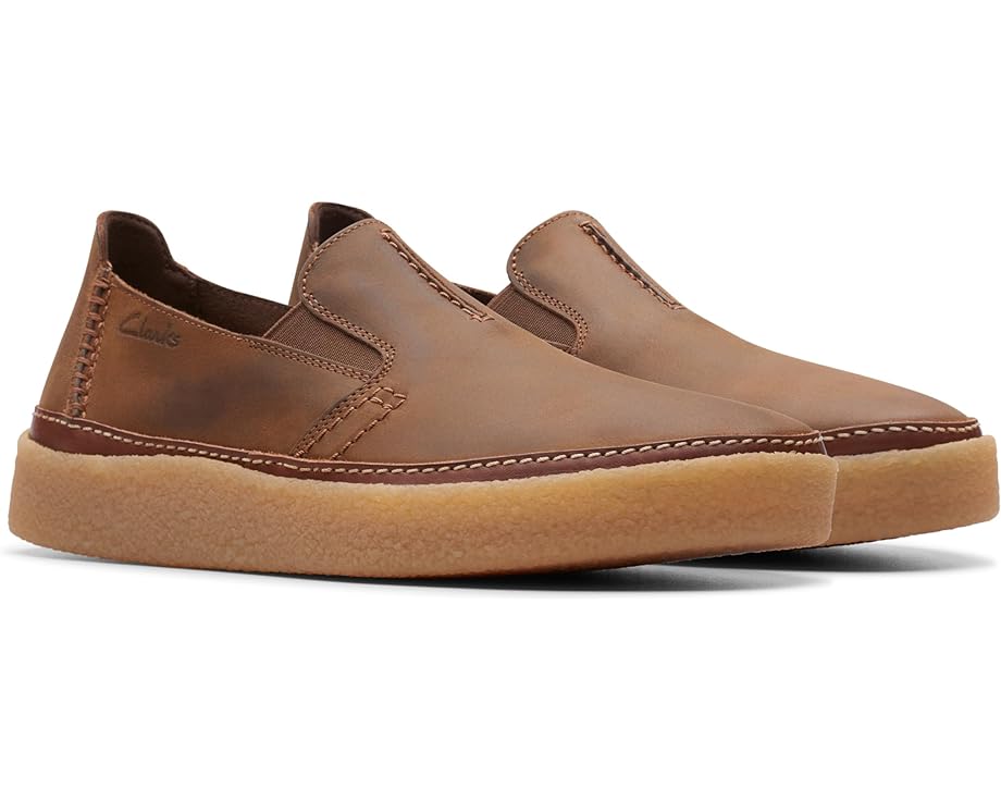 楽天スニケスクラークス レザー スニーカー メンズ 【 CLARKS OAKPARK STEP / BEESWAX LEATHER 】