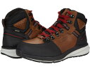 【★Fashion THE SALE★7/12午前10時迄】キーン ユーティリティ 赤 レッド ミッド タバコ 黒色 ブラック メンズ 【 KEEN UTILITY RED HOOK MID WATERPROOF / TOBACCO BLACK 】 ブーツ