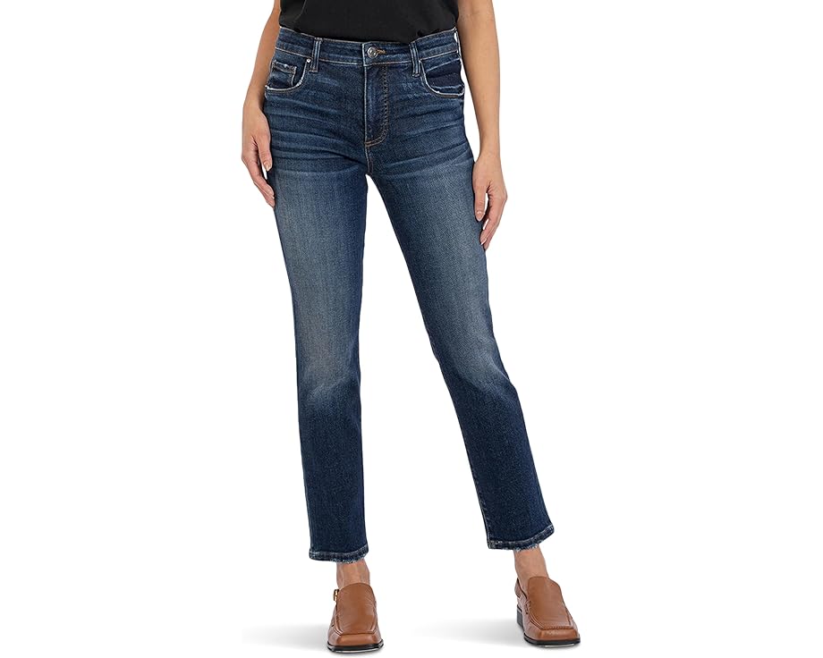 åȥեॶ  ǥ  KUT FROM THE KLOTH REESE HIGH-RISE FAB AB ANKLE STRAIGHT JEANS IN ENCHANTMENT /  ֡