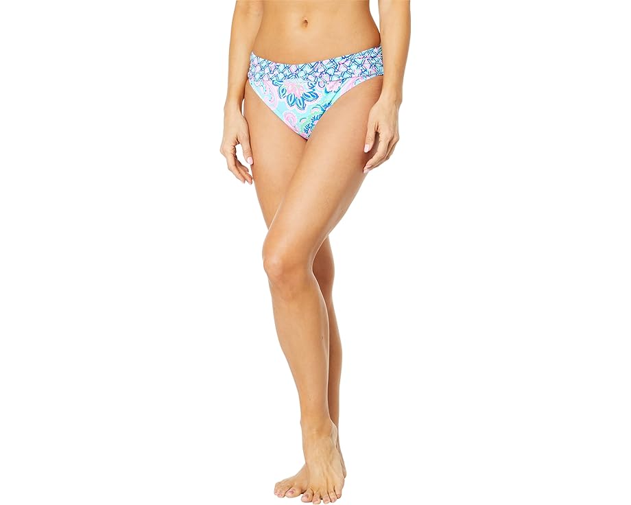 [sbc@[ Y{ {gX F u[ fB[X y LILLY PULITZER LAGOON SARONG HIPSTER BOTTOM / BLUE HORIZON JUNGLE SUNRISE z fB[Xt@bV 