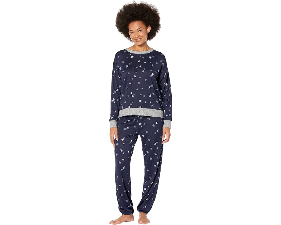スプレンディッド ジョガーパンツ レディース 【 SPLENDID PULLOVER JOGGER PJ SET / MULTI STAR 】 インナー 下着 ナイトウエア ナイト ルーム パジャマ