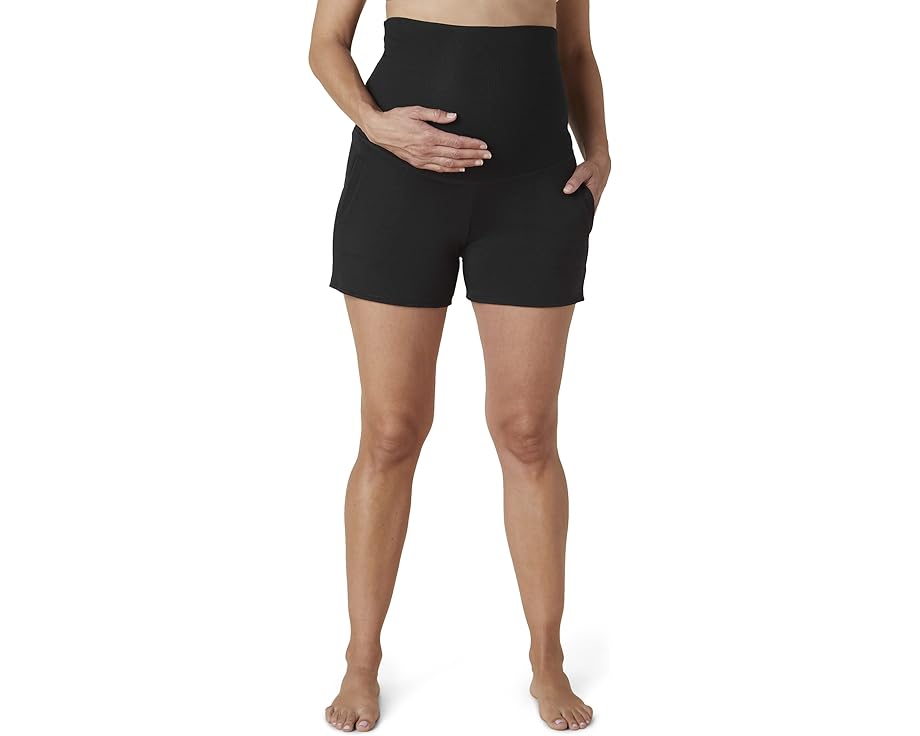 楽天スニケスビヨンドヨガ フリース ショーツ ハーフパンツ 黒色 ブラック レディース 【 BEYOND YOGA COZY FLEECE MATERNITY FOLD-OVER SHORTS / BLACK 】 ブーツ