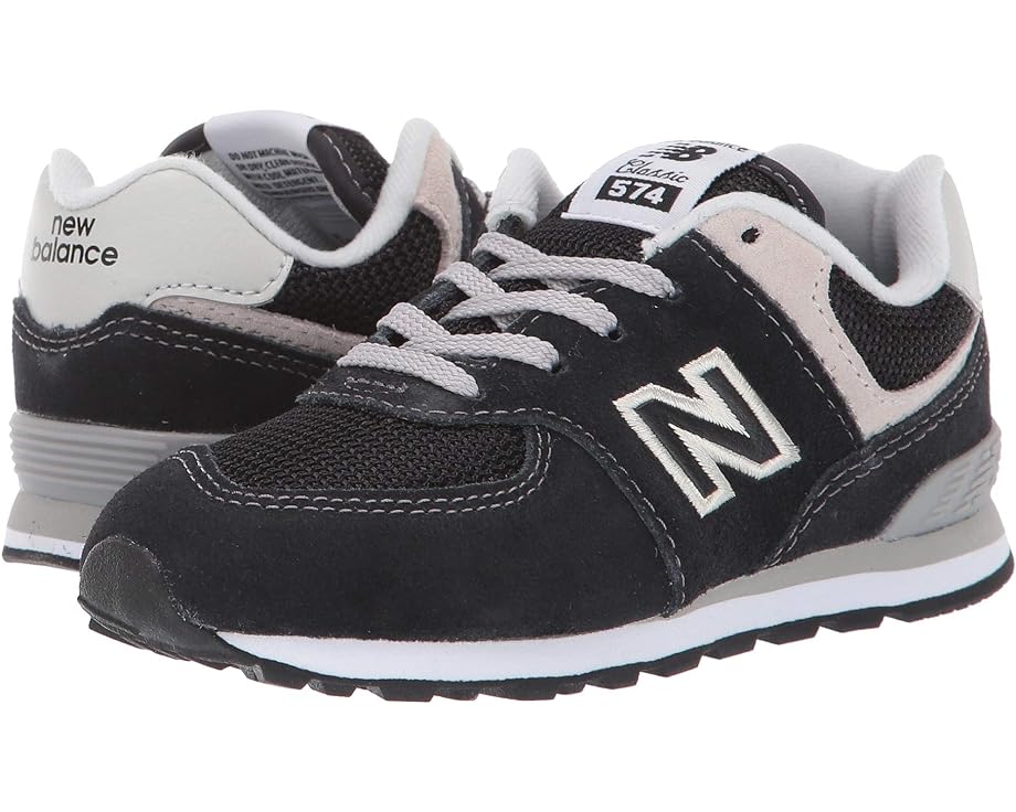 ニューバランス 黒色 ブラック 灰色 グレー ジュニア キッズ 【 NEW BALANCE KIDS K574V1I / BLACK GREY 】 ベビー マタニティ スニーカー