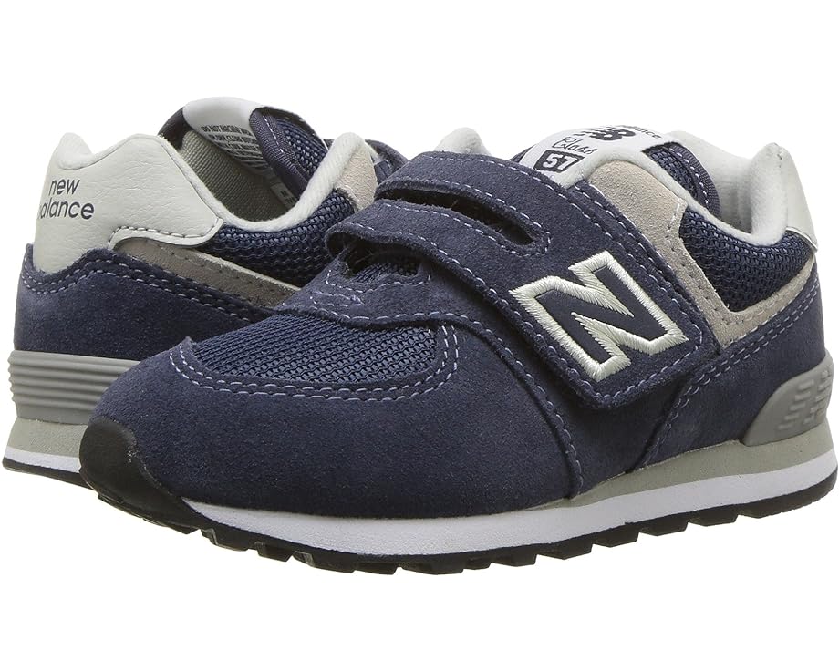 ニューバランス 紺色 ネイビー 灰色 グレー ジュニア キッズ 【 NEW BALANCE KIDS KX574V1I / NAVY GREY 】 ベビー マタニティ スニーカー