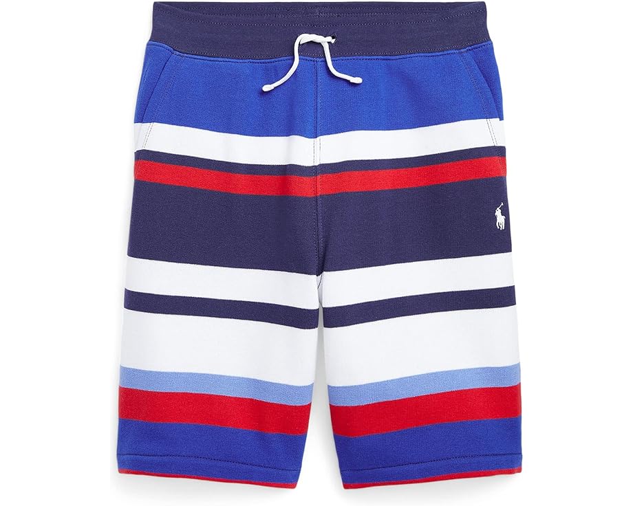 ポロラルフローレン ポロシャツ フリース ショーツ ハーフパンツ パシフィック フリースショーツ ジュニア キッズ 【 POLO RALPH LAUREN KIDS STRIPED FLEECE SHORTS / PACIFIC ROYAL MULTI 】 ベビー マタニテ