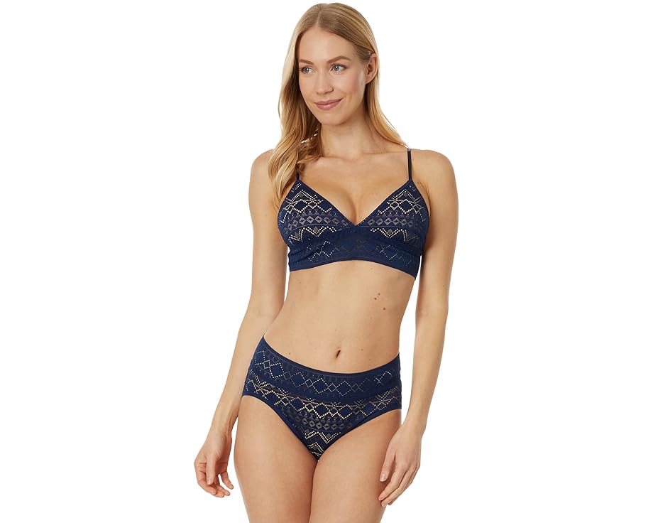 ハンキーパンキー パッド 青色 ブルー レディース 【 HANKY PANKY GEM PADDED BRALETTE / HUMMINGBIRD BLUE 】 インナー 下着 ナイトウエア