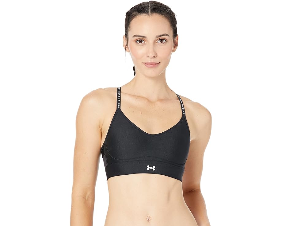 黒色 ブラック 白色 ホワイト アンダーアーマー レディース 【 UNDER ARMOUR INFINITY COVERED LOW BRA / BLACK BLACK WHITE 】 インナー 下着 ナイトウエア