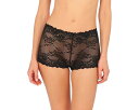 ナトリ 黒色 ブラック レディース 【 NATORI HEAVENLY LACE BOYSHORTS / BLACK 】 インナー 下着 ナイトウエア