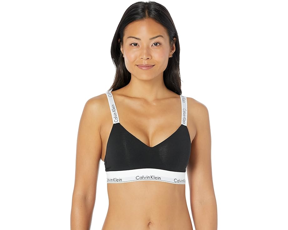 カルバンクライン アンダーウェア アンダーウェア 下着 モダン 黒色 ブラック レディース 【 CALVIN KLEIN UNDERWEAR MODERN COTTON LIGHTLY LINED BRALETTE / BLACK 】 インナー ナイトウエア