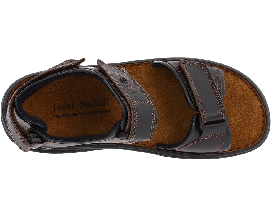 ジョセフ セイベル 黒色 ブラック メンズ 【 JOSEF SEIBEL RAFE / DAKOTA MORO BLACK 】 サンダル