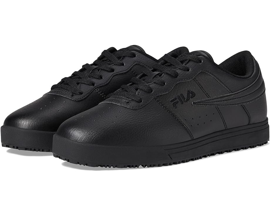 フィラ サーティーン 黒色 ブラック スニーカー メンズ 【 FILA VULC 13 LOW SLIP RESISTANT / BLACK 】