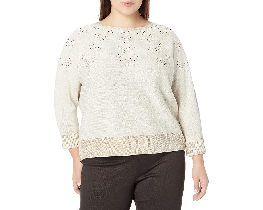 ニックプラスゾーイ トレーナー NIC+ZOE レディース 【 PLUS SIZE CONSTELLATION SWEATER / CANVAS 】 レディースファッション トップス ニット セーター