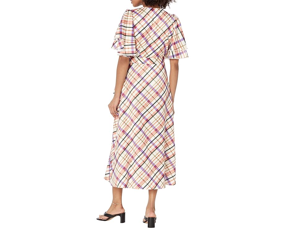 【★スーパーSALE★9/11深夜2時迄】リトルミストレス スリーブ ラップ ドレス レディース 【 LITTLE MISTRESS LAYERED SLEEVE MIDI WRAP DRESS / MULTI 】 レディースファッション