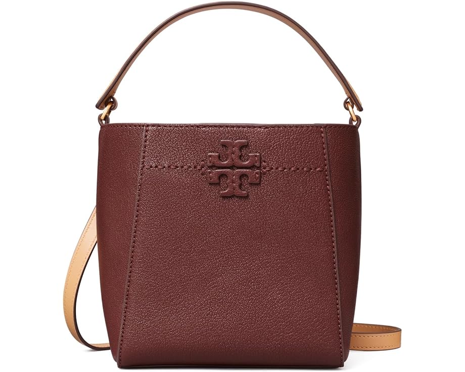 トリーバーチ ハンドバッグ トリーバーチ バッグ レディース 【 TORY BURCH MCGRAW TEXTURED SMALL BUCKET BAG / WINE 】 レディースバッグ ハンドバッグ