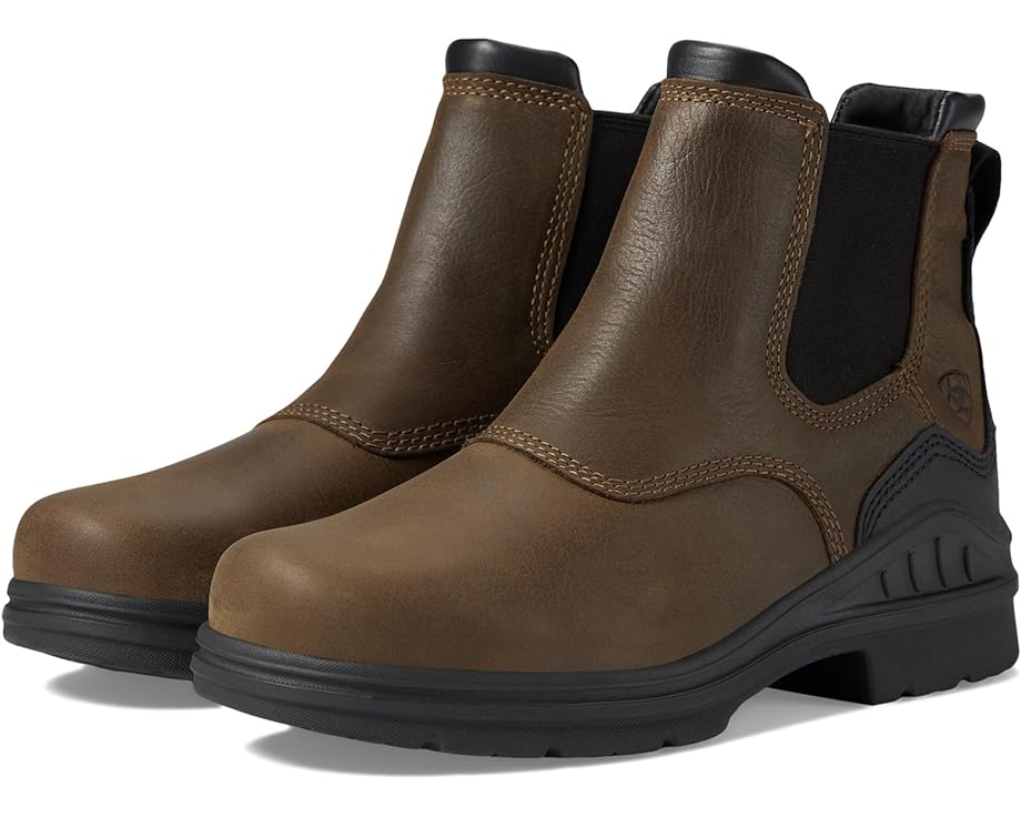 アリアット 茶色 ブラウン レディース 【 ARIAT BARNYARD TWIN GORE II WATERPROOF / ANTIQUE BROWN 】 ブーツ