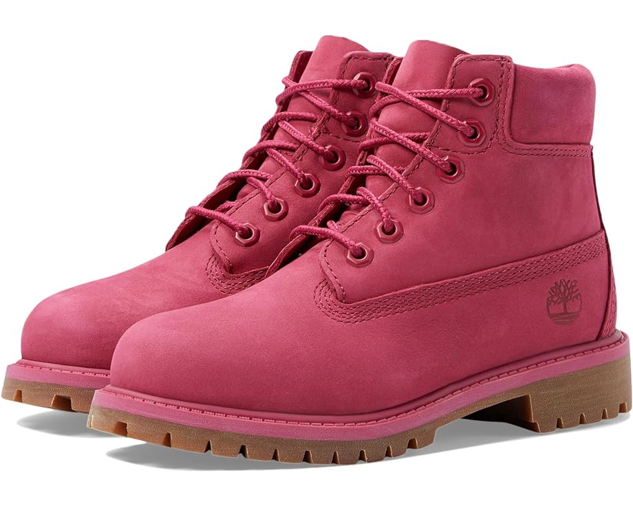 ティンバーランド プレミアム ブーツ ピンク ジュニア キッズ 【 TIMBERLAND KIDS 50TH EDITION PREMIUM 6-INCH WATERPROOF BOOT / DARK PINK NUBUCK 】 ベビー マタニティ