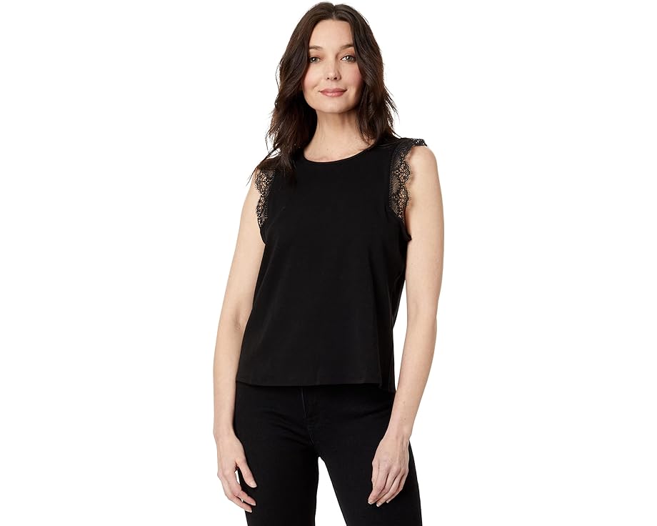 󥹥ࡼ Υ󥹥꡼  ֥å ǥ  VINCE CAMUTO SLEEVELESS BLOUSE WITH TRIM / RICH BLACK  ǥեå ȥåץ T åȥ