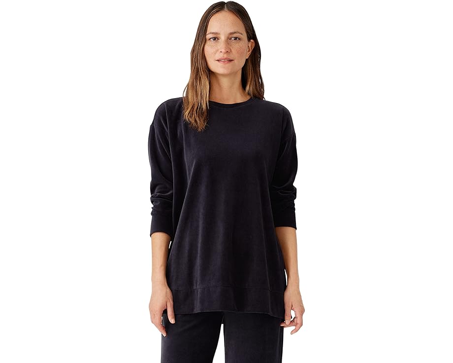 アイリーンフィッシャー クルー レディース 【 EILEEN FISHER CREW NECK TUNIC / NOCTURNE 】 レディースファッション トップス Tシャツ カットソー