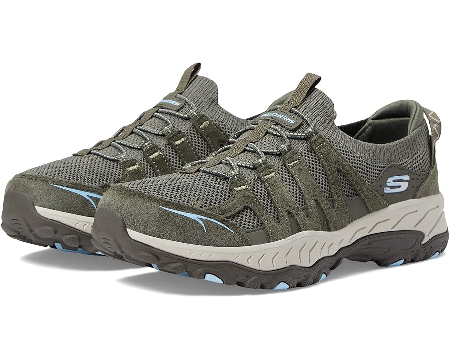 スケッチャーズ グランド オリーブ スニーカー レディース 【 SKECHERS GRAND PEAK - TRAIL BOUND / OLIVE 】