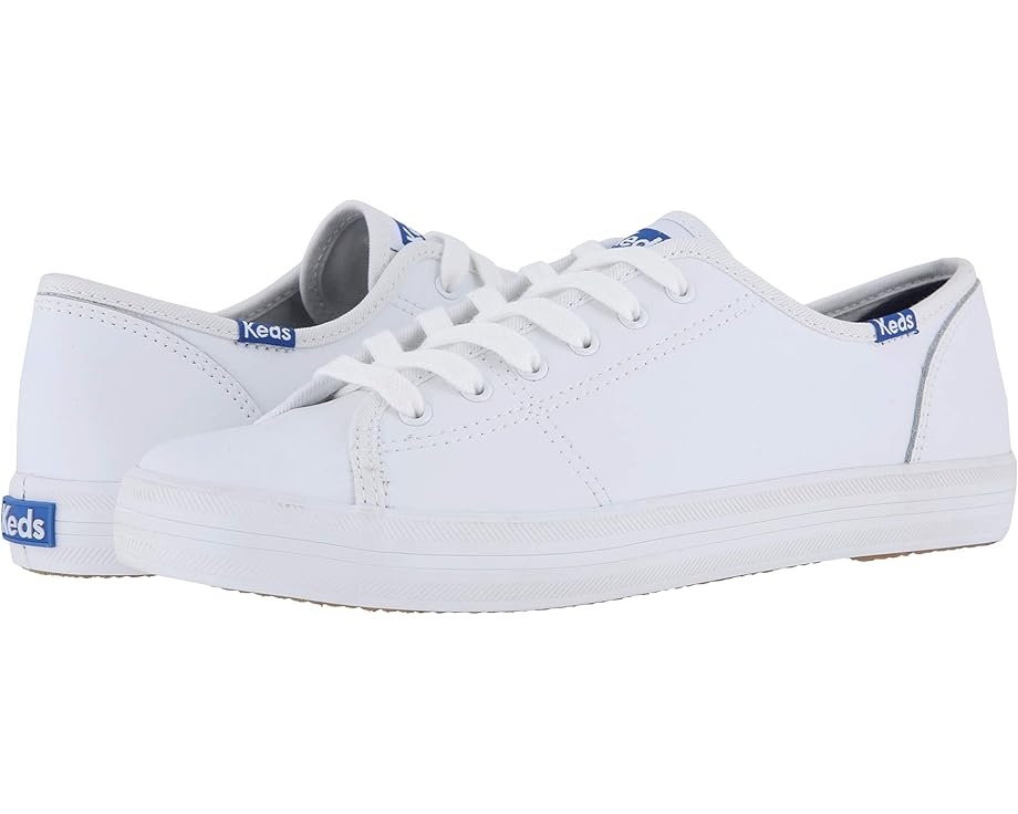 ケッズ 白色 ホワイト 青色 ブルー スニーカー レディース 【 KEDS KICKSTART LACE UP / WHITE BLUE 】