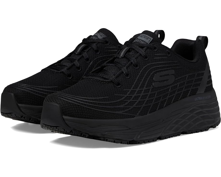 スケッチャーズ ワーク スケッチャーズ エリート 黒色 ブラック スニーカー レディース 【 SKECHERS WORK ELITE SR / BLACK 】