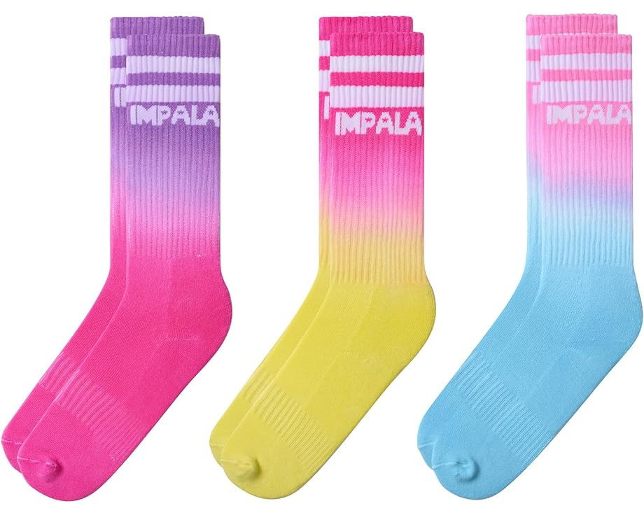 インパラローラースケート ストライプ 靴下 3個入 ジュニア キッズ 【 IMPALA ROLLERSKATES IMPALA STRIPE SOCKS 3-PACK / TROPICANA 】 ベビー マタニティ タイツ