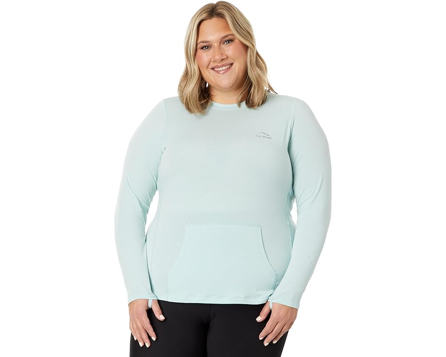 クルー スリーブ L.L.BEAN 長袖 レディース 【 PLUS SIZE TROPICWEAR COMFORT CREW LONG SLEEVE / 】 レディースファッション トップス Tシャツ カットソー