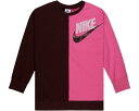 ナイキ ダンス クルー スウェットシャツ トレーナー ワイン色 バーガンディー スウェットトレーナーSHIRT ジュニア キッズ 【 NIKE KIDS NSW DANCE CREW SWEATSHIRT / BURGUNDY CRUSH PINKSICLE 】 ベビー マタニ