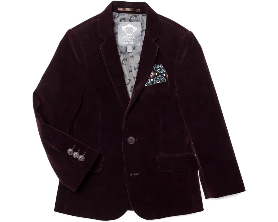 楽天スニケスアパマン スーツ ブレイザー ジュニア キッズ 【 APPAMAN KIDS SUIT VELVET BLAZER / MERLOT VELVET 】 ベビー マタニティ コート ジャケット